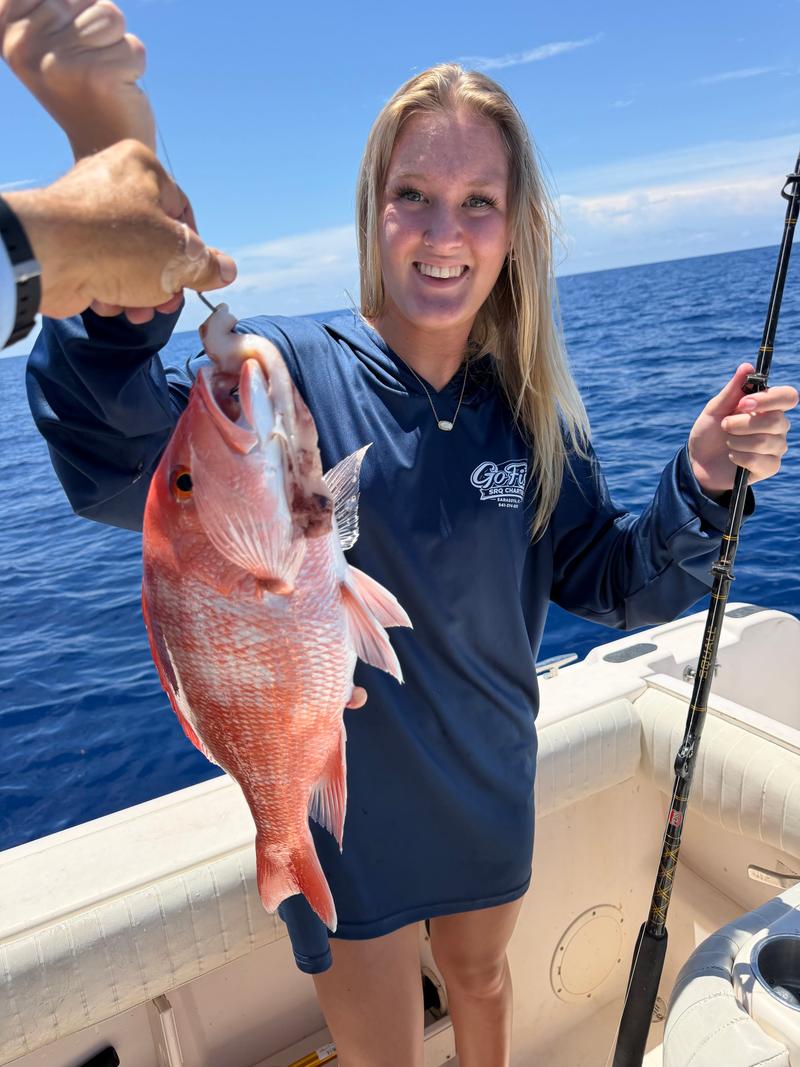Offshore fishing in the Gulf with Go Fish SRQ Charters, Sarasota