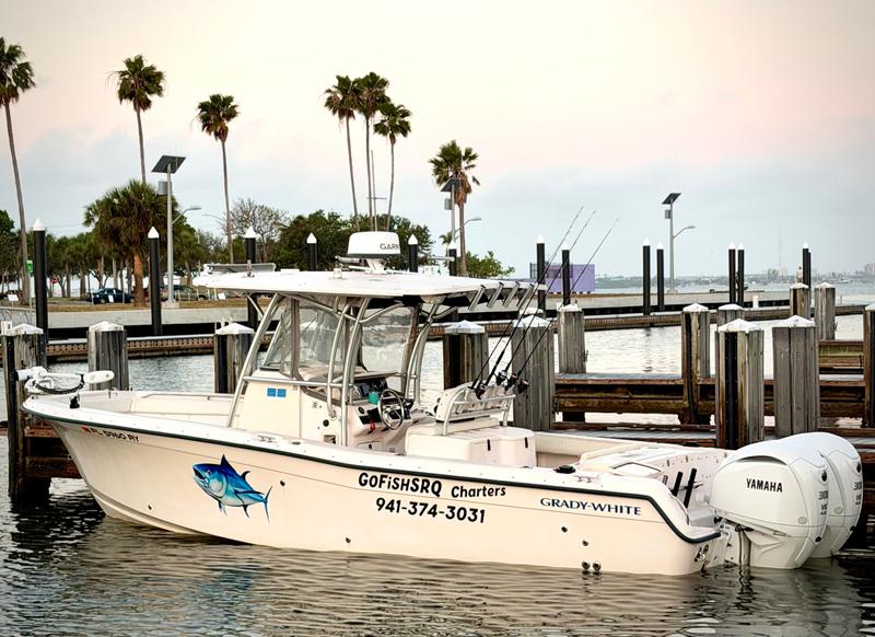 The Dreamgirl at the dock in Sarasota