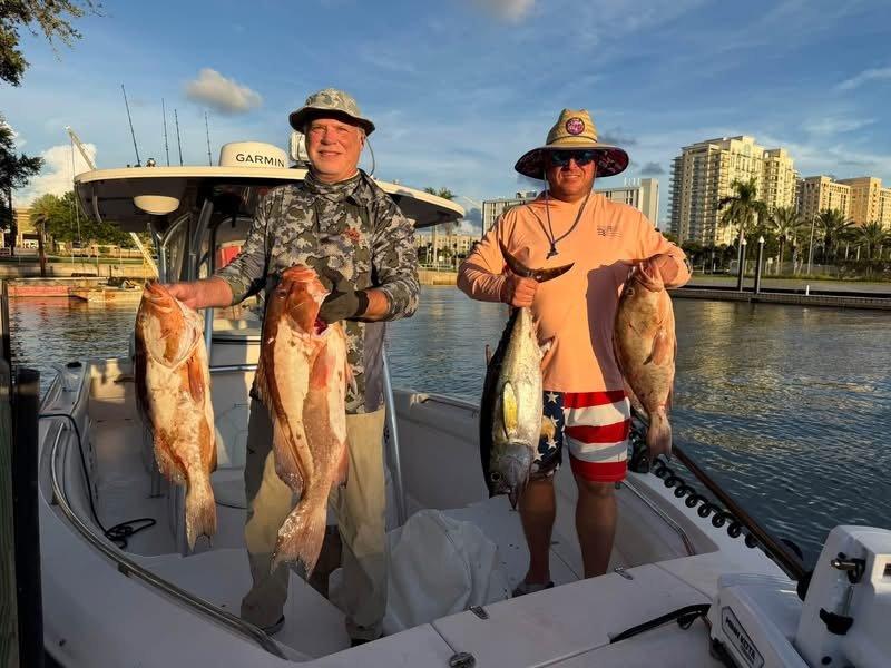 Offshore fishing in the Gulf with Go Fish SRQ Charters, Sarasota