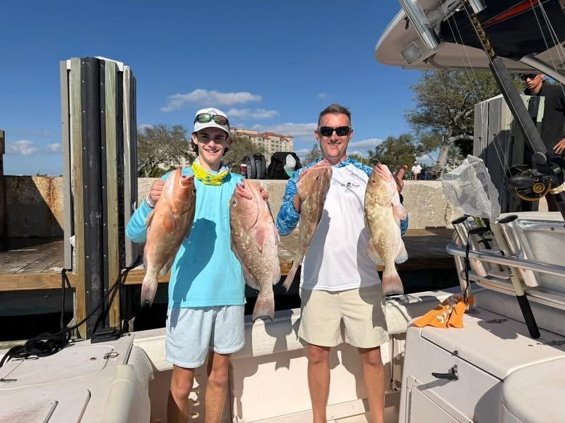 Offshore fishing in the Gulf with Go Fish SRQ Charters, Sarasota